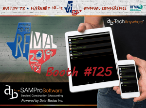 SAMPro Software RFMA 2019